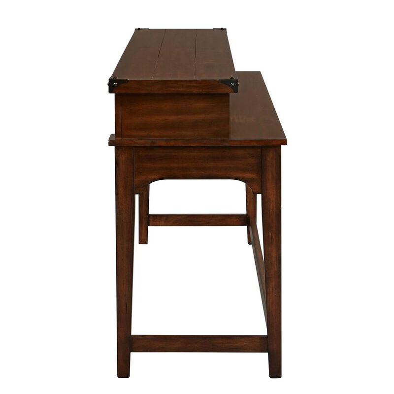 Liberty Furniture Aspen Skies Console Bar Table in Russet Brown image number 2