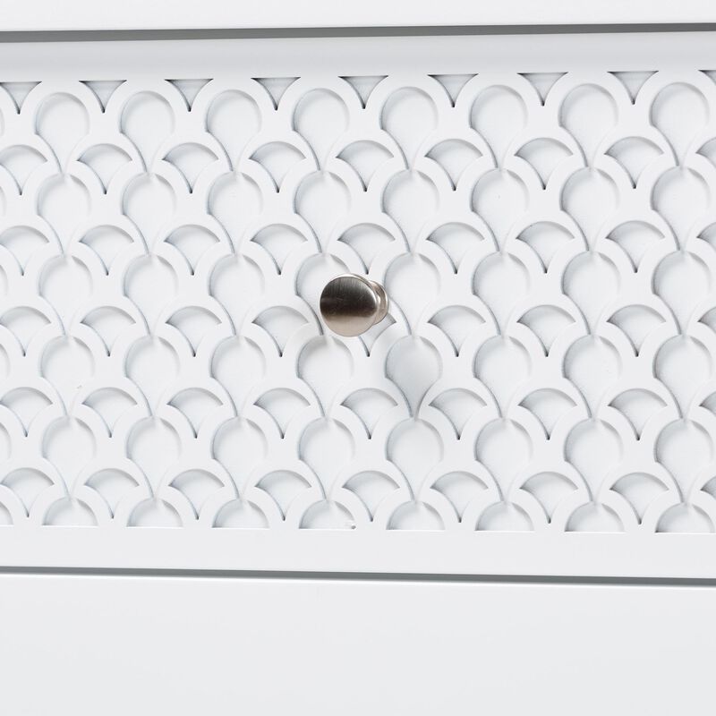 Lara Dresser with Laser-Cut Geometric Overlay image number 4