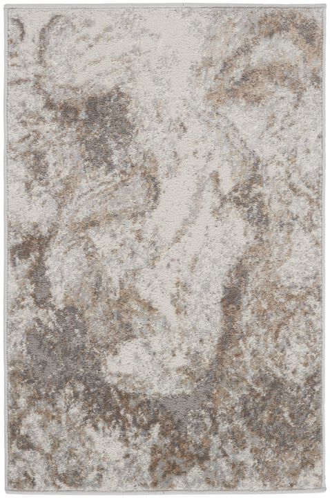 HomeRoots Abstract Non Skid Area Rug