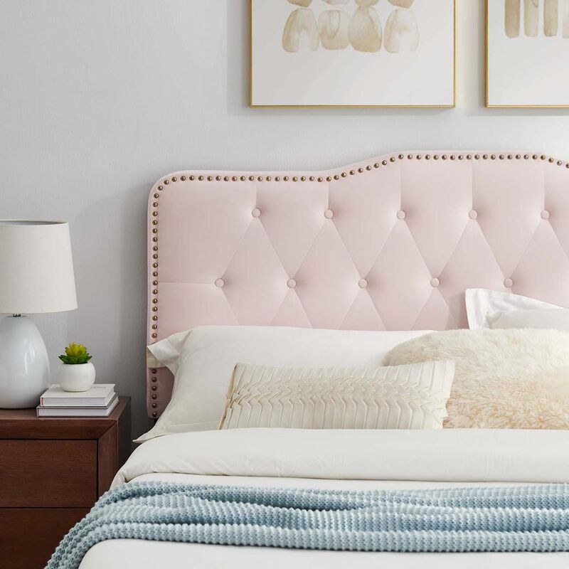 Amber Performance Velvet Queen Platform Bed image number 8
