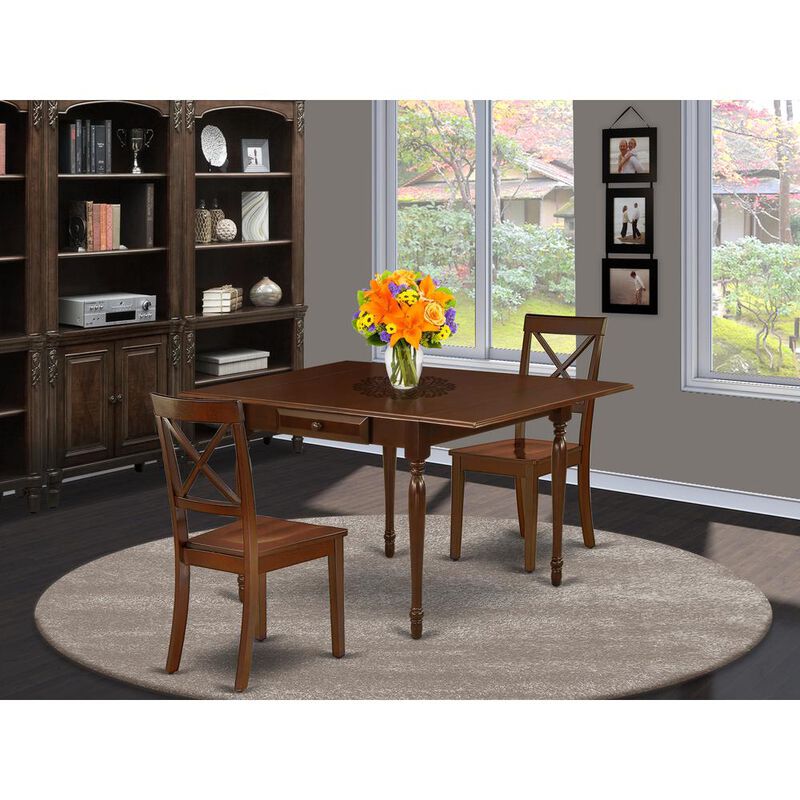 East West Furniture Dining Room Set Mahogany