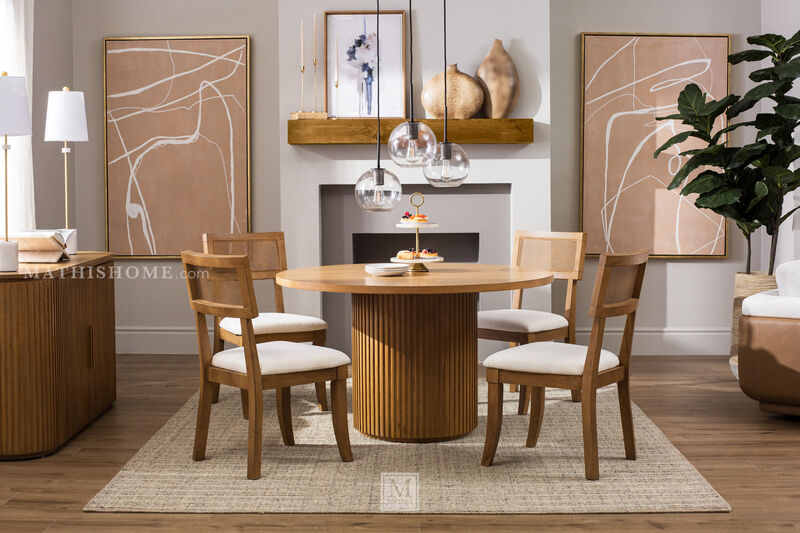Colvin Brown Cane Side Chair image number 2