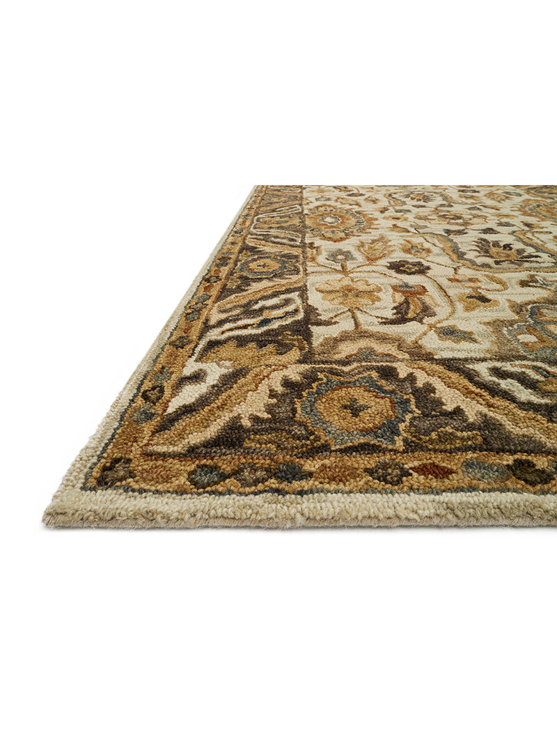 Victoria VK02 Ivory/Dk Taupe 3'6" x 5'6" Rug