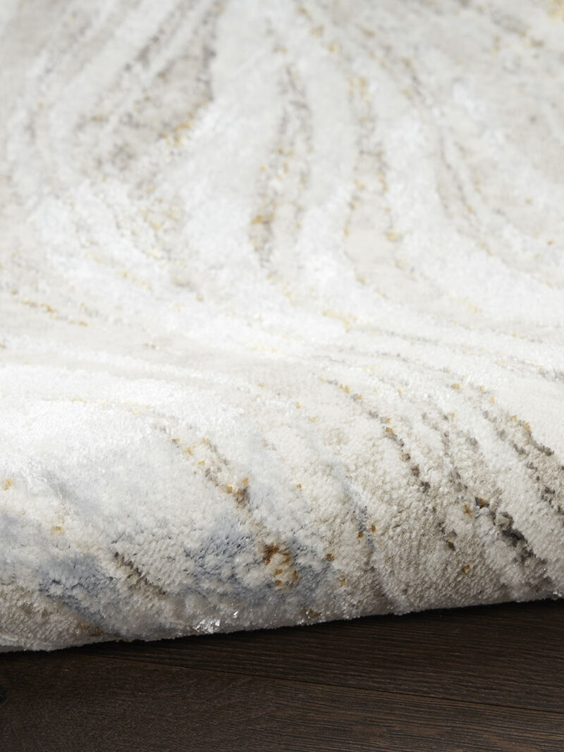 Glitz GLZ22 Gray/Gold 5'3" x 7'3" Rug