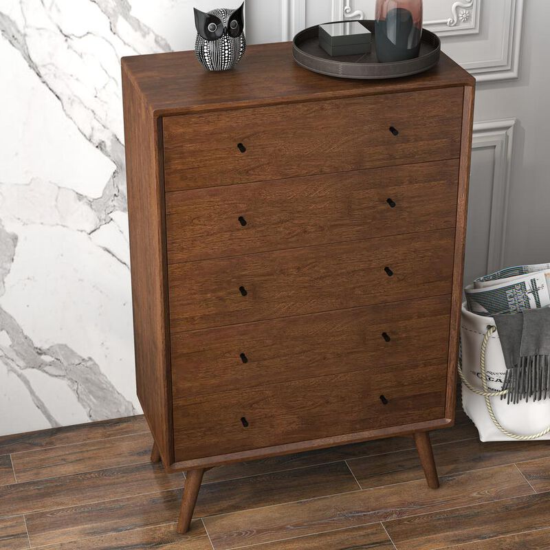 Ashcroft Furniture Co Caroline Mid Century Modern Solid Wood Dresser image number 2