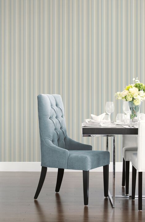Smart Stripes 3 Pinstripe Green Wallpaper G67567