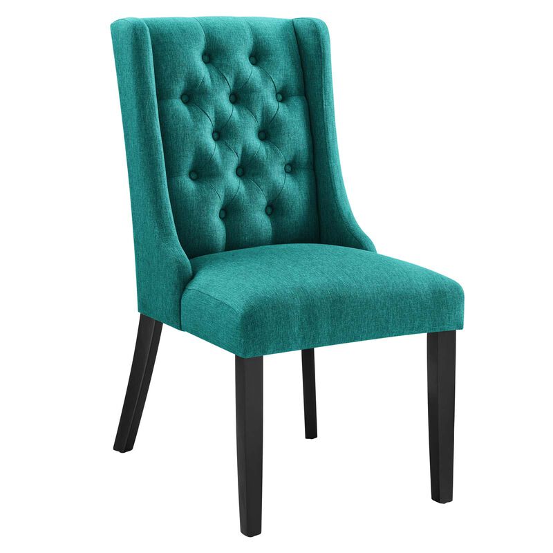 Baronet Button Tufted Fabric Dining Chair image number 0