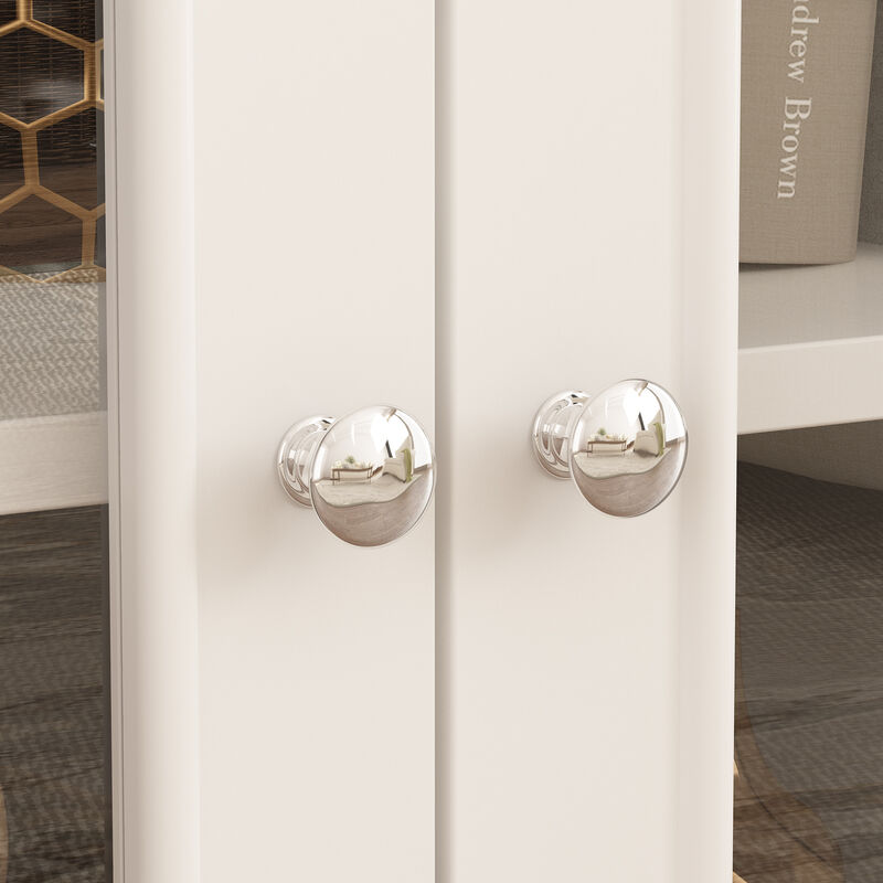 FUFU&GAGA Modern/Contemporary White Tv Cabinet Integrated Tv Mount (Accommodates TVs up to 55-in)，White