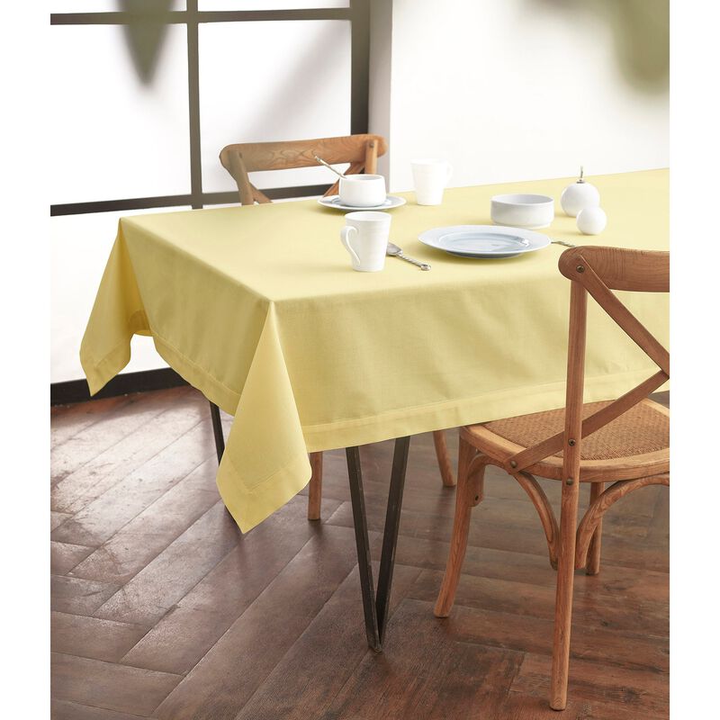 Solino Home 75% Cotton X 25% Linen Tablecloth | Dru - Cotton Linen Plain