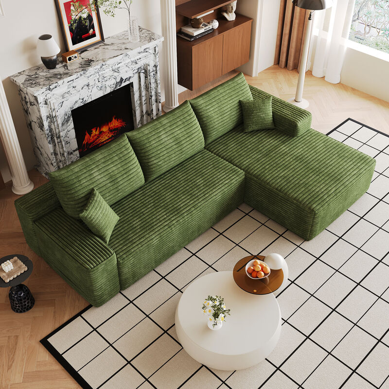 Taldis 107" L-Shape Cloud Sectional Couch image number 2