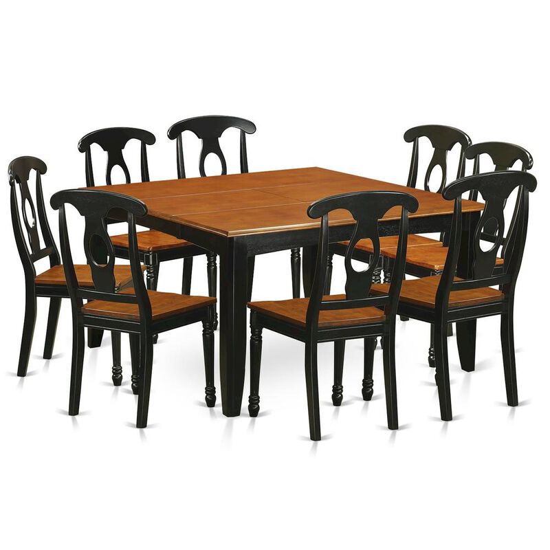 9 Pc Dining room set-Dining Table and 8 Wooden Dining Chairs