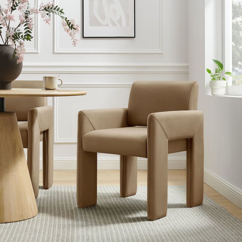 Daven Stain-Resistant Performance Velvet Dining Armchair image number 7