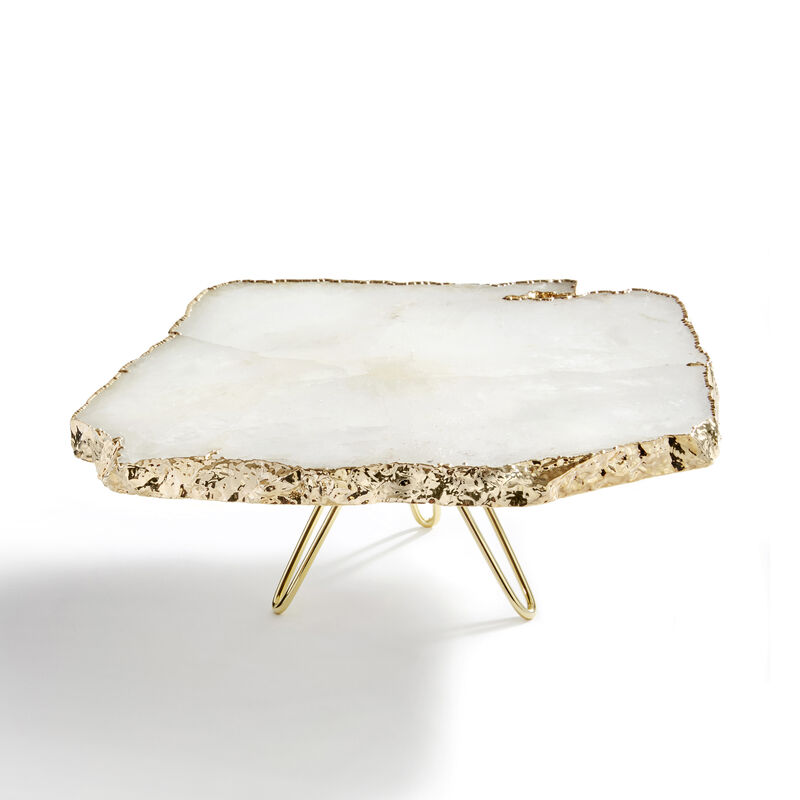 Torta Cake Stand, Crystal & Gold