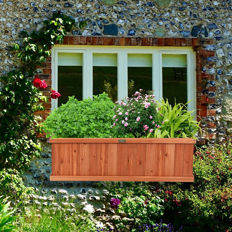 Wooden Decorative Planter Box for Garden Yard and Window image number 7