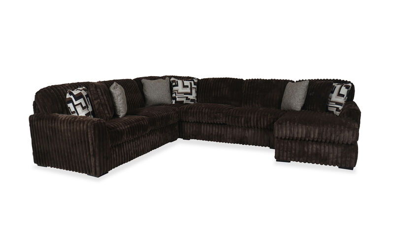 Midnight-Madness 4-Piece Sectional with Chaise