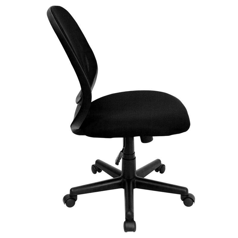 Y-GO Office Chair Mid-Back Black Mesh Swivel Task Office Chair