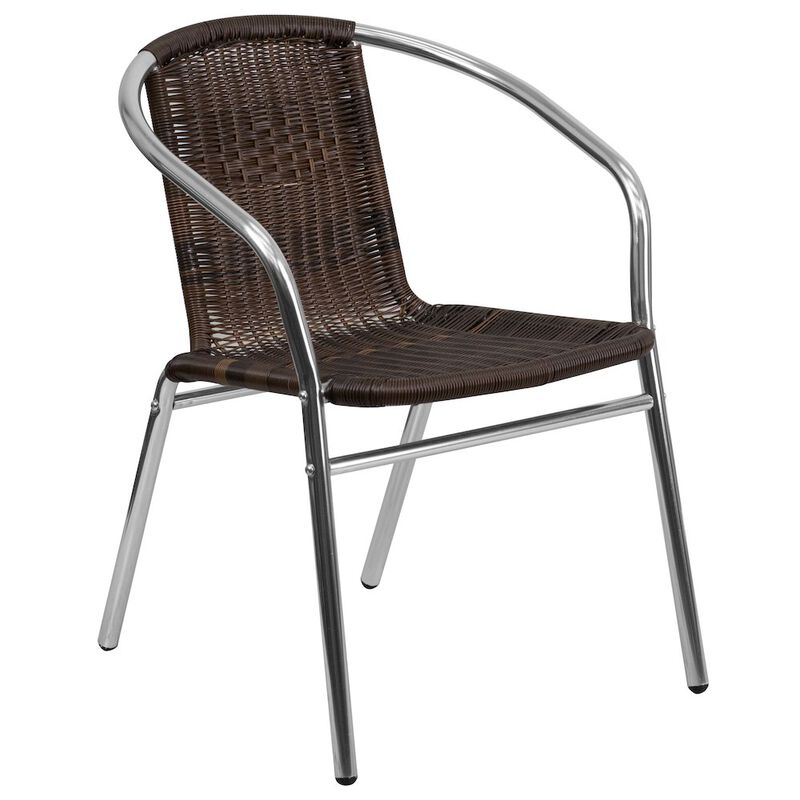 23.5SQ Aluminum Table/2 Chairs image number 2