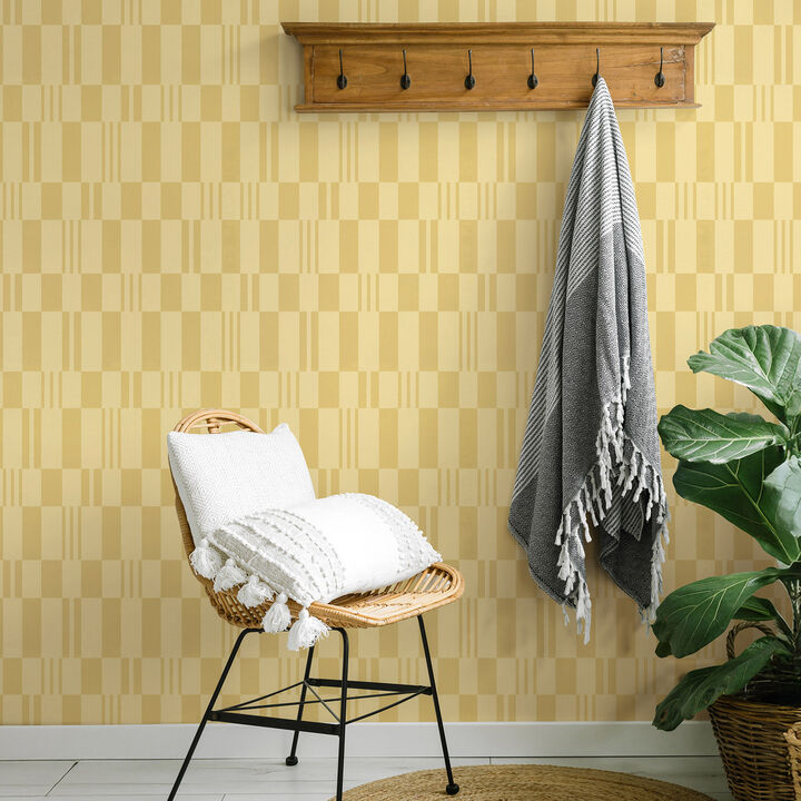 Sun Geo Stripe Wallpaper