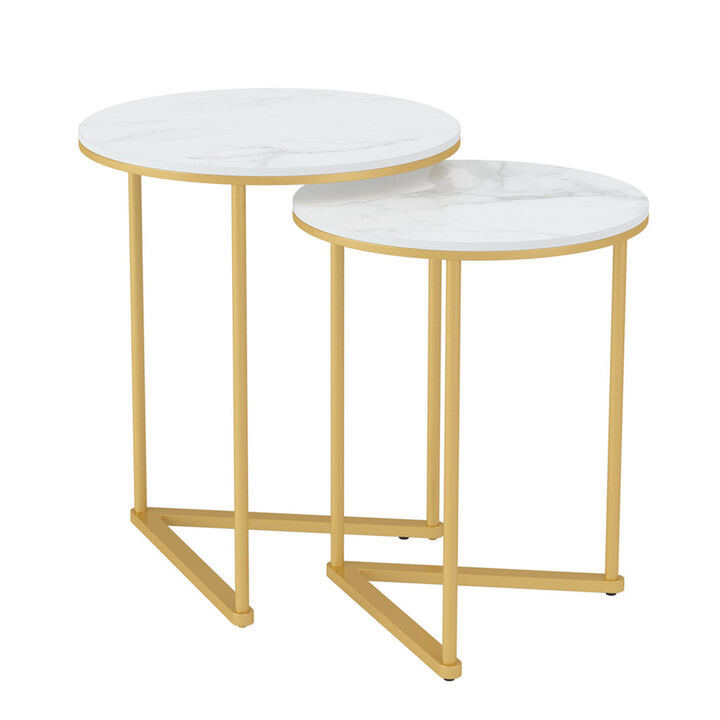 Nesting Side Table Sintered Stone End Table