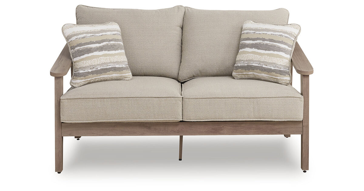 Francis Beach Outdoor Loveseat with Cushion
