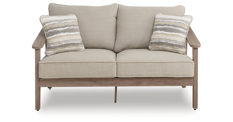 Francis Beach Outdoor Loveseat with Cushion image number 0