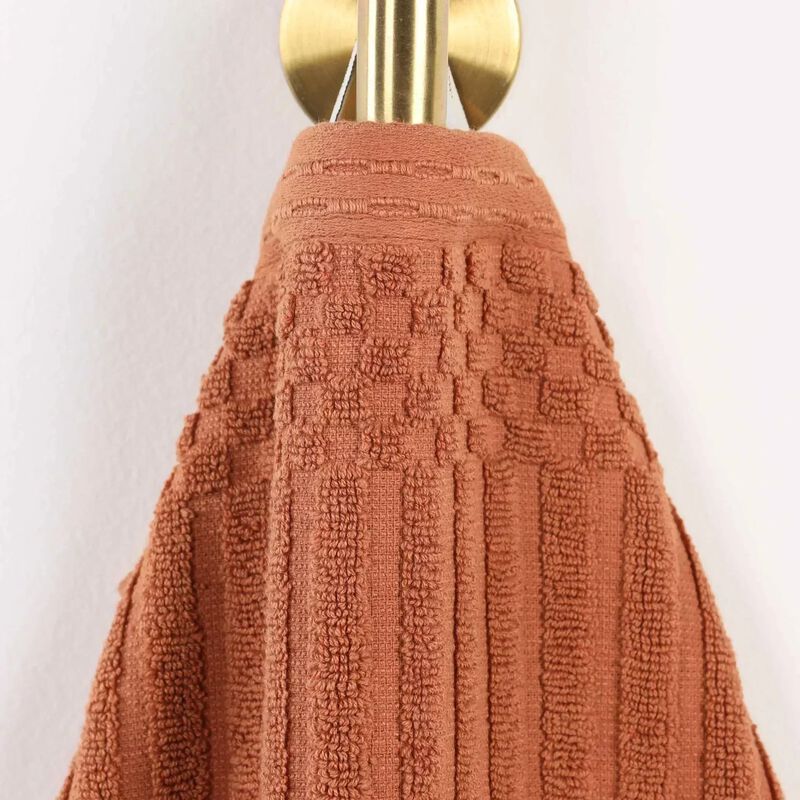2-Piece Cotton Ribbed Bath Towel Set &ndash; Plush and Quick-Dry image number 2