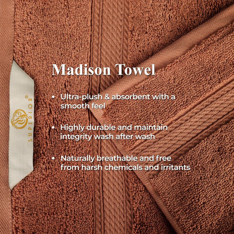 Egyptian Cotton Plush Bath Sheet Set of 2, Soft Absorbent Towels image number 5