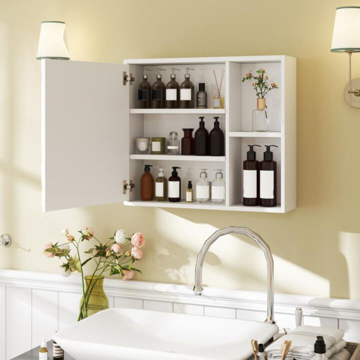Hivvago Bathroom Medicine Cabinet with Single Mirror Door