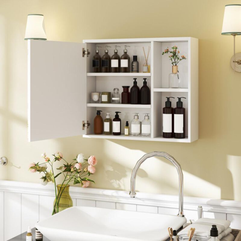 Hivvago Bathroom Medicine Cabinet with Single Mirror Door