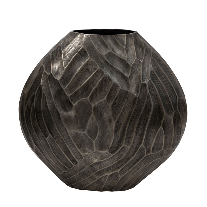 Aluminum 22" Hammered Vase