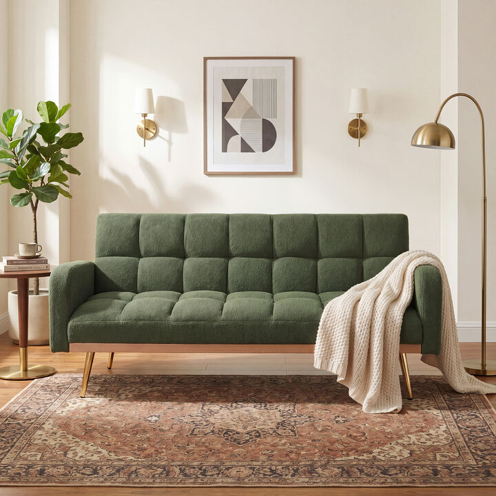 Wosdik Teddy Fleece Adjustable Futons