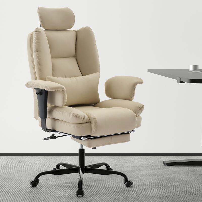 GOODSILO Ergonomic High Back Office Chair with Adjustable Headrest and Lumbar Support for Long Hours Comfort image number 1