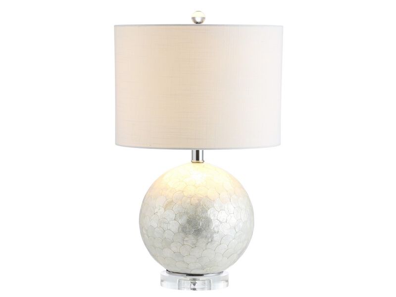 Zuri Capiz Seashell Sphere LED Table Lamp