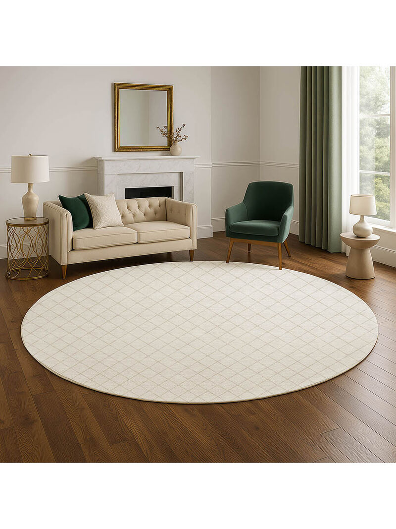 The Reserve TR15 Ivory 8' Round Rug image number 1