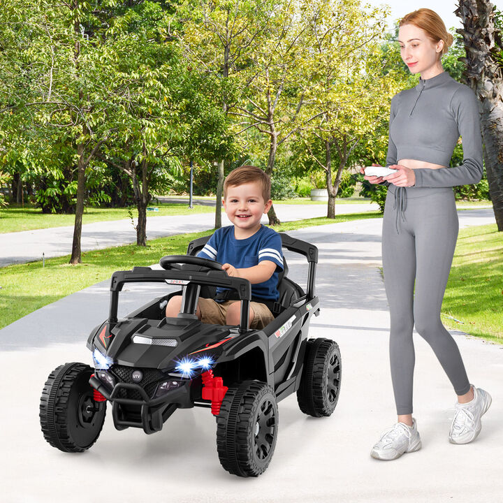 Kids 12V Electric UTV Ride On Car with LED Lights Music and Horn