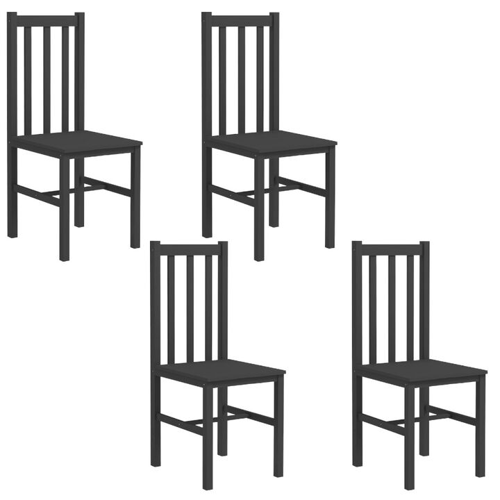 Contemporary Wooden Dining Chairs with Durable Frame and Supportive Seat