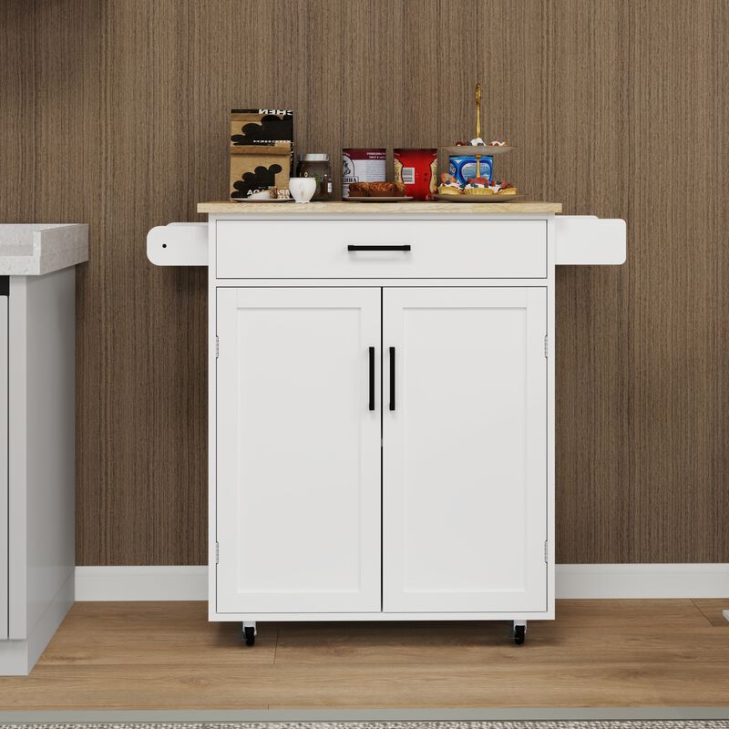 Kitchen Island Rolling Cart image number 3