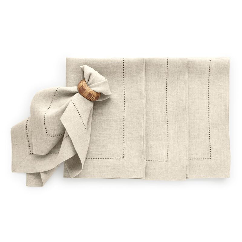 Linen Dinner Napkins - Sonoma Hemstitch image number 0