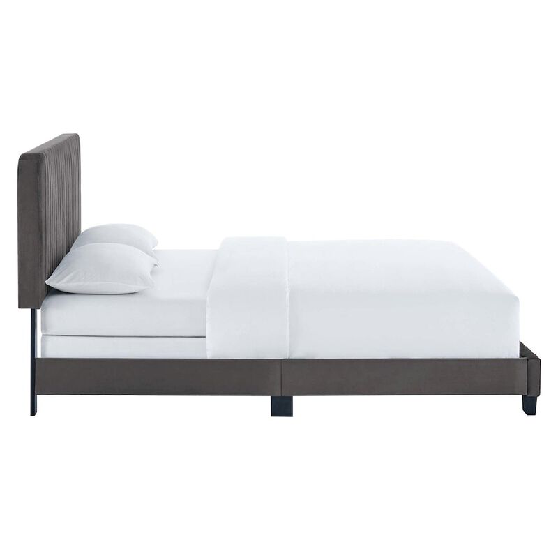 Celine Channel Tufted Performance Velvet King Bed image number 2