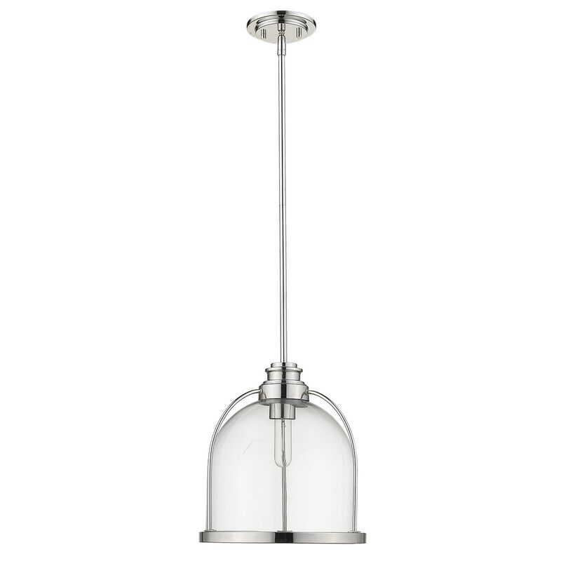 Hivvago Stanton 1-Light Polished Nickel Pendant