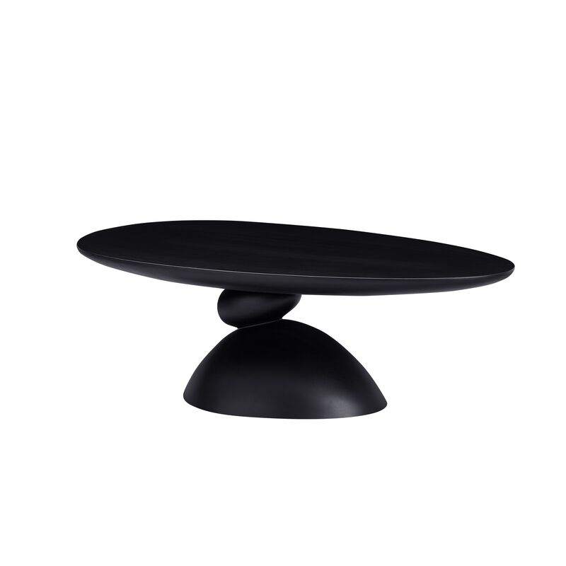 Glibop Lucky Stone-shaped Elliptical Coffee Table image number 0