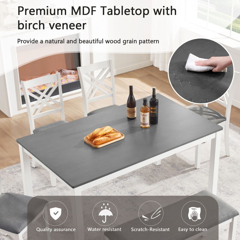 Sasfri 6 Piece Kitchen Dining Set image number 3