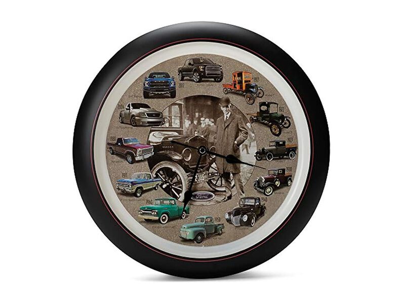 Mark Feldstein History Ford Trucks Sound Wall Clock 13 Inch Home Decor image number 0