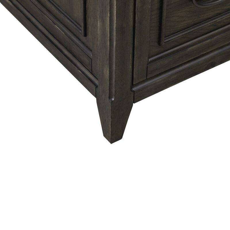 Liberty Furniture Executive Desk in Rubberwood Solids w/ Split Heart White Oak Veneers image number 6