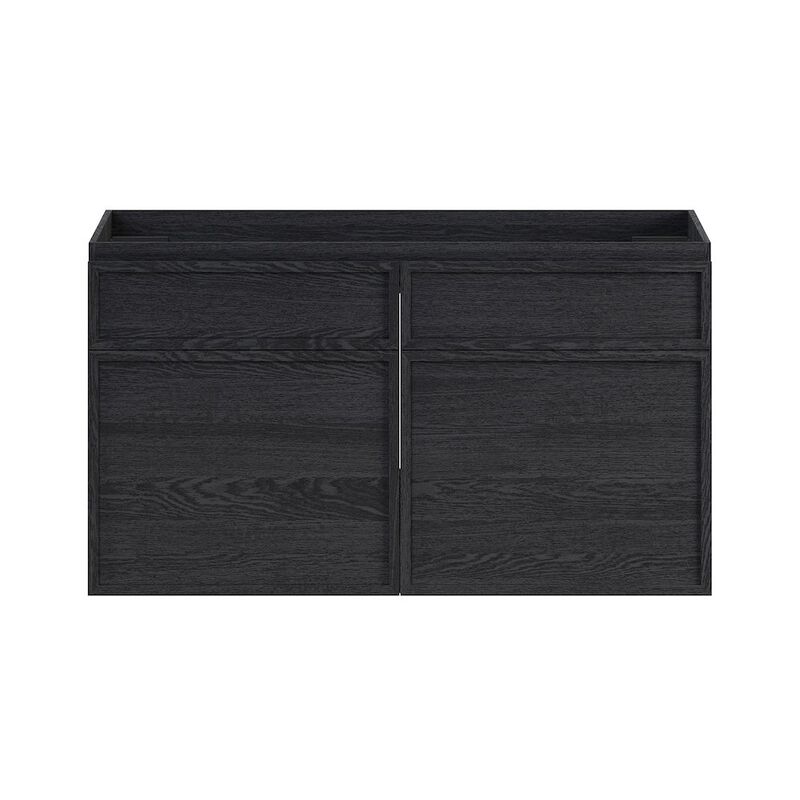 St. Tropez 36" Wall-Mounted Bathroom Vanity Cabinet without Top in Black Oak image number 0