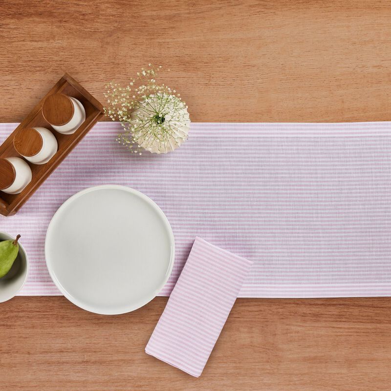 Christmas Linen Table Runner - Narrow Stripe, Solino Home