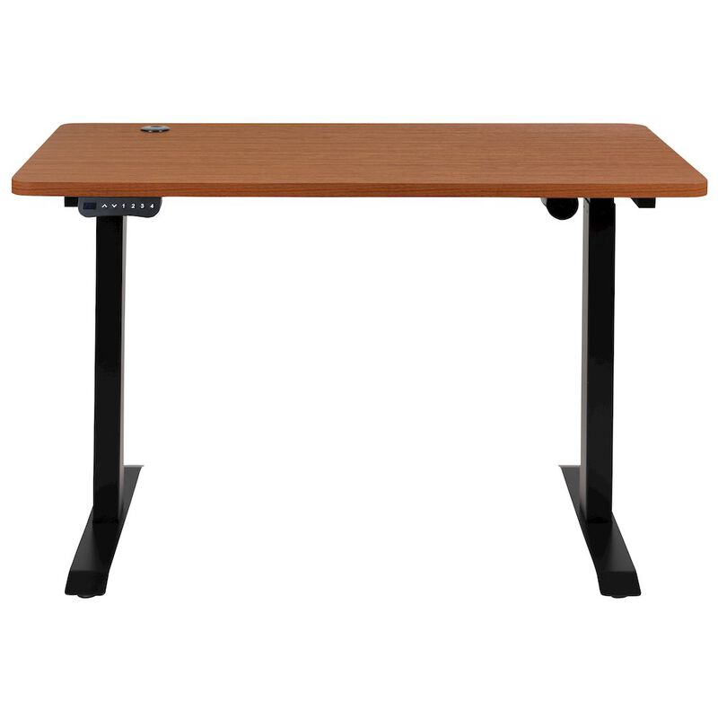 Flash Furniture Electric Height Standing Desk - Table Top 48" Wide - 24" Deep (Mahogany) image number 5