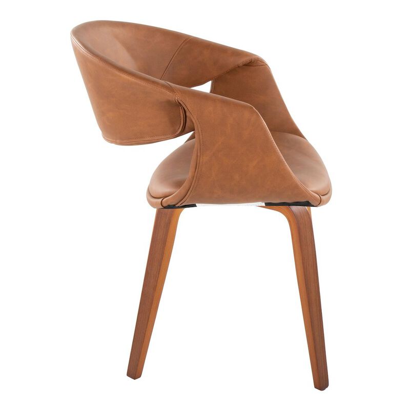 LumiSource Curvo Upholstered Chair - Set of 2