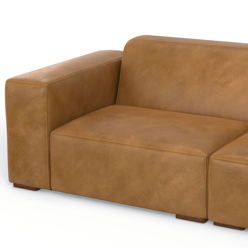 Rex 2-Seater Modular Sofa in Genuine Leather