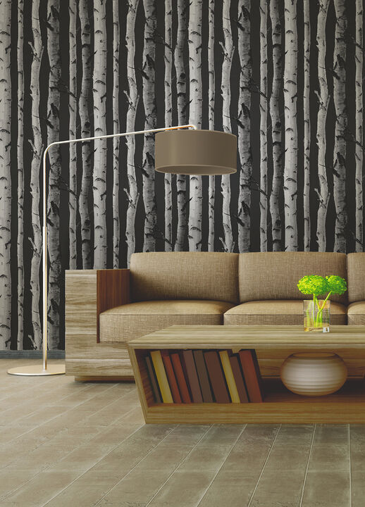Distinctive Black Birch Tree Wallpaper (Set of 2)